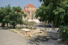 Panagia Ekatontapyliani and ancient tombs in Paros