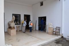 Exterior view of the Archaeological Museum of Paros in Parikia, Cyclades, Greece