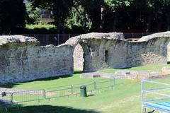 Outdoor area of Museo archeologico statale Gaio Cilnio Mecenate in Arezzo, Italy