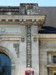 Entrance decor of the Musée d'Art et d'Archéologie du Périgord in Périgueux, France