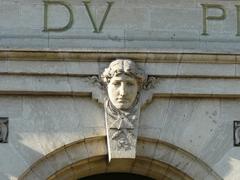 Entrance decor of the Périgueux Museum of Art and Archaeology in France