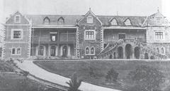 Sarawak Museum building in 1911 with new wing construction in progress