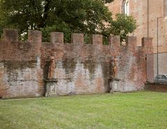 XVIII century statues in the gardens of Villa Guinigi