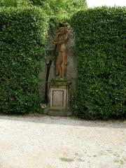 statue in the garden of Museo Nazionale di Villa Guinigi