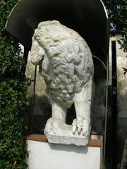 National Museum of Villa Guinigi garden lion statue