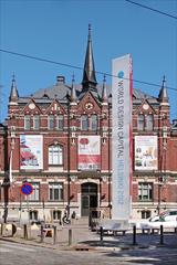 Facade of the Design Museum in Helsinki