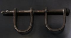 18th century wrought iron shackles