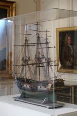 Late 18th century model frigate at MNM La Rochelle