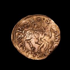 Medieval coin on display at Musée historique de Lausanne