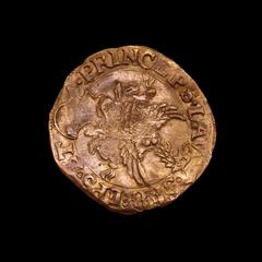 Medieval coin on display at Musée historique de Lausanne