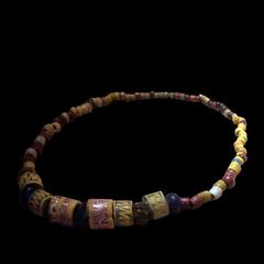 ancient pate de verre necklace