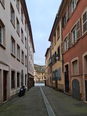 Strasbourg Rue des Couples towards Quai des Bateliers and History Museum