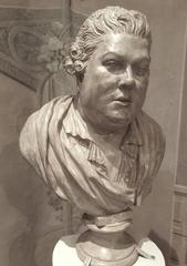 Bust of Antonio Bernacchi from the side