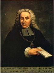 Portrait of Giacomo Antonio Perti, Italian composer