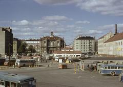 Helsinki bus station with Zoological Museum in the background