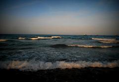 sunset at Malvarrosa Beach in Valencia