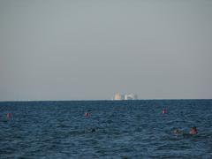 View of horizon from the coast of Valencia, Spain