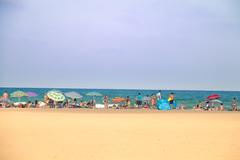 Malvarrosa Beach in Valencia, Spain