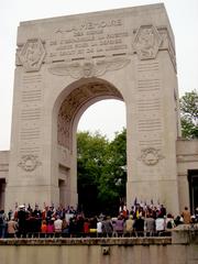 Lafayette Escadrille Memorial Arch during a dignified ceremony on May 27, 2010