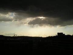 storm approaching landscape