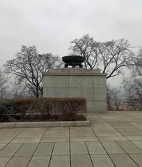 fire pit at National Memorial on Vítkov Hill in Prague