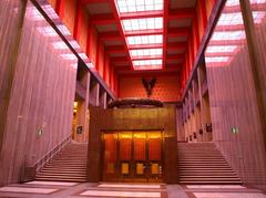 interior view of the main hall of the National Monument at Vitkov