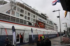 Hanseatic Inspiration cruise ship in Hamburg harbor