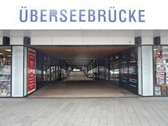 Überseebrücke at Hamburg harbor with Cap San Diego