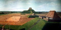 Reconstructed Cahokia Mounds, a UNESCO World Heritage Site in Illinois.