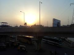 sunset in Jalandhar, Punjab, India