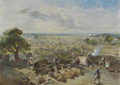 The Governor-General’s and Commander-in-Chief’s Camp at Jalandhar, February 1, 1860, by William Simpson