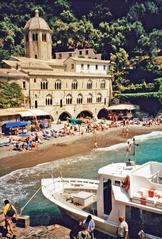 Abbey and harbor of San Fruttuoso near Camogli