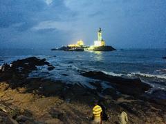 Kanyakumari sunrise over the Indian Ocean