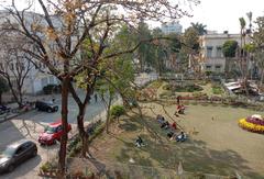 Inside view of Rabindra Bharati University B.T. Road campus in Kolkata