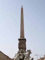 Obelisk Agonalis on Piazza Navona in Rome