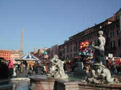 Piazza Navona at Christmas in Rome