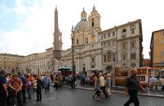 Piazza Navona with Sant'Agnese in Agone and Fontana dei Quattro Fiumi