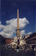 Piazza Navona in Rome with the Fontana dei Quattro Fiumi and baroque architecture