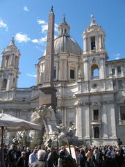 Piazza Navona in Rome with the Fountain of the Four Rivers and Baroque architecture