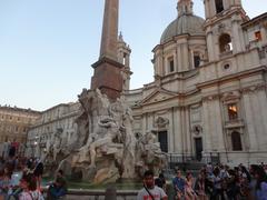 Piazza Navona in Rome during daylight