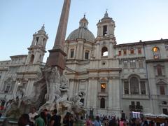 Piazza Navona in Rome with Baroque architecture