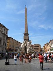 Fountain of the Four Rivers in Piazza Navona designed by Gian Lorenzo Bernini