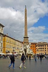 Fontana dei Quattro Fiumi in Piazza Navona, Rome