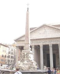 Obelisk Macuteo in front of Pantheon in Rome