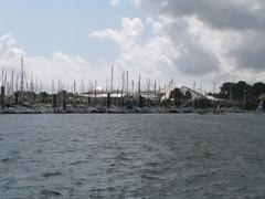 View of Océanopolis from Brest Marina