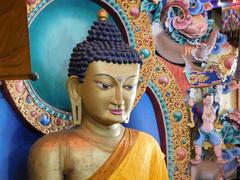 Close view of Buddha Image at Tawang Monastery