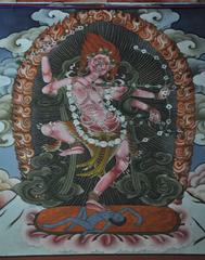 Kurukulla Buddhist Deity from 17th century painting at Tawang Monastery