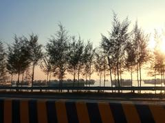 View of Chattogram coastal road near Bangabandhu Sheikh Mujibur Rahman tunnel