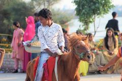 horse rider boy at Patenga Sea Beach