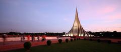 National Martyrs Memorial in Savar, Bangladesh at daytime